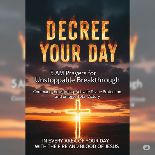 DECREE YOUR DAY: 5 AM Prayers for Unstoppable Breakthrough Command the Morning, Activate Divine Protection, and Enforce Total Victory in Every Area of Your Day with the Fire and Blood of Jesus